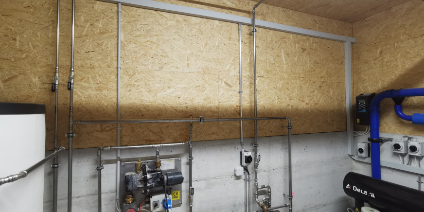 Melkanlage im Technikraum